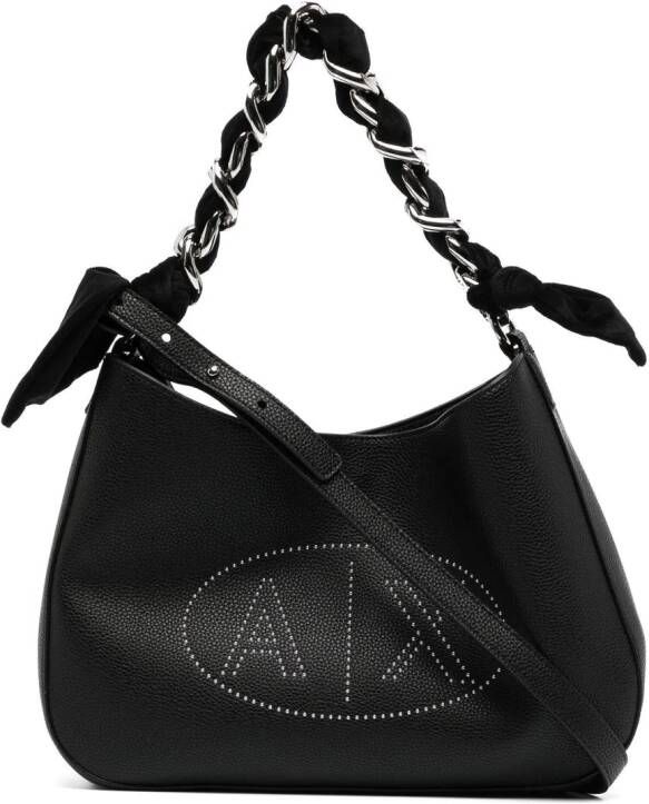 Armani Exchange Mini-tas met studs Zwart
