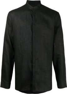 Armani Exchange Overhemd met bandkraag Zwart
