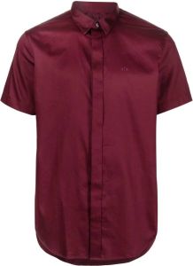 Armani Exchange Overhemd met geborduurd logo Rood