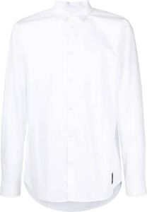 Armani Exchange Overhemd met logopatch Wit