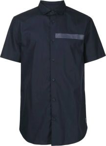 Armani Exchange Overhemd met logoprint Blauw