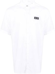 Armani Exchange Overhemd met logoprint Wit