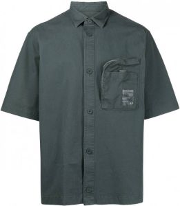 Armani Exchange Overhemd met patchdetail Groen
