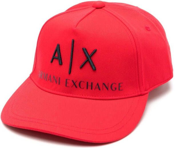 Armani Exchange Pet met geborduurd logo Rood