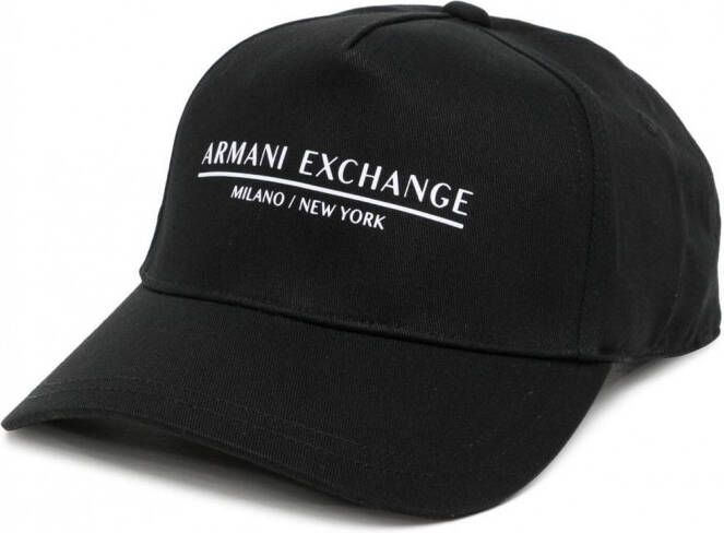 Armani Exchange Pet met logoprint Zwart