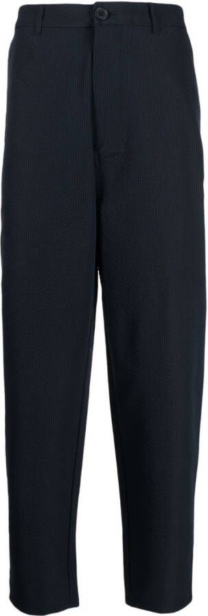 Armani Exchange Pantalon met krijtstreep Blauw