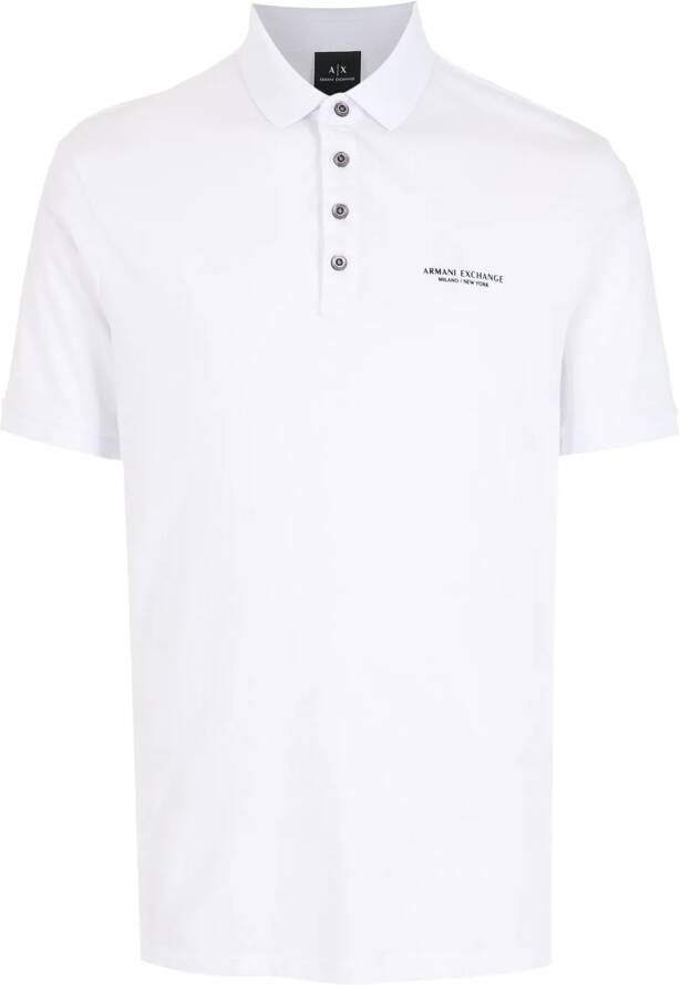 Armani Exchange Poloshirt met logoprint Wit