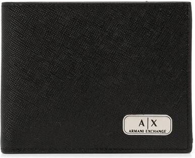 Armani Exchange Portemonnee met logoplakkaat Zwart