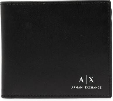 Armani Exchange Portemonnee met logoprint Zwart