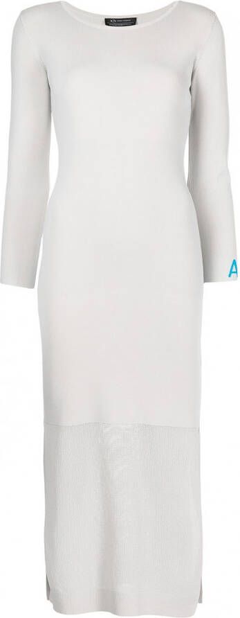 Armani Exchange Semi-doorzichtige jurk Grijs