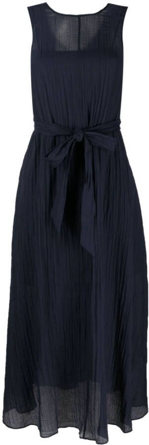 Armani Exchange Doorzichtige midi-jurk Blauw