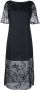 Armani Exchange Midi-jurk met doorschijnende laag Blauw - Thumbnail 1