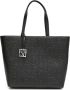Armani Exchange Shopper met logo-reliëf Zwart - Thumbnail 1