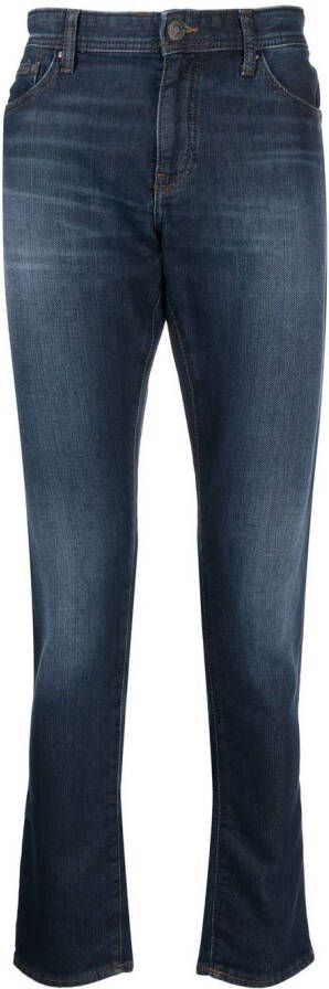 Armani Exchange Slim-fit jeans Blauw