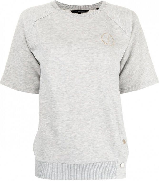 Armani Exchange Sweater met korte mouwen Grijs