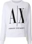 Armani Exchange Sweater met logoprint Wit - Thumbnail 1