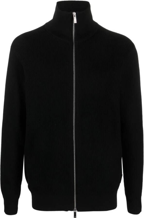 Armani Exchange Sweater met rits Zwart