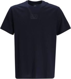 Armani Exchange T-shirt met logo-reliëf Blauw