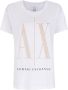 Armani Exchange T-shirt met logo van pailletten Wit - Thumbnail 1