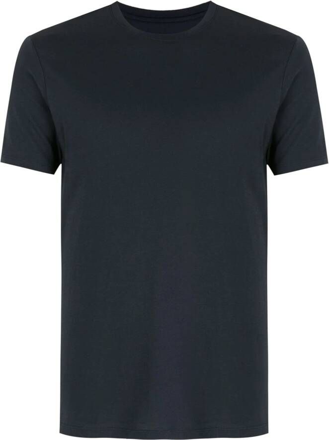 Armani Exchange Katoenen T-shirt met ronde hals Blauw