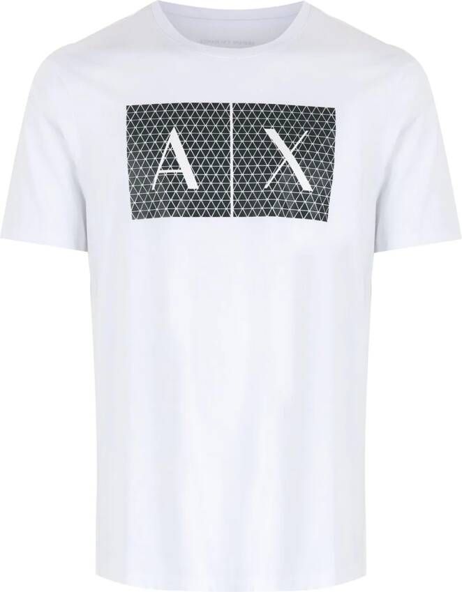 Armani Exchange T-shirt met logoprint Wit