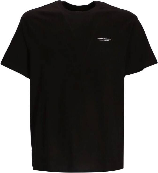 Armani Exchange T-shirt met logoprint Zwart