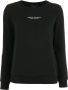 Armani Exchange Katoenen sweater met logoprint Zwart - Thumbnail 1