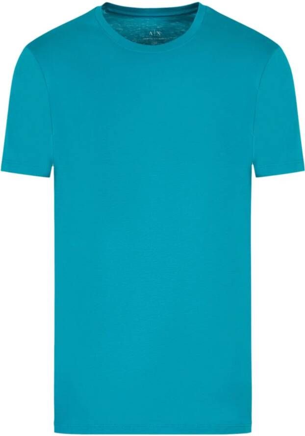 Armani Exchange T-shirt met ronde hals Blauw
