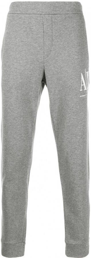 Armani Exchange Trainingsbroek met geborduurd logo Grijs