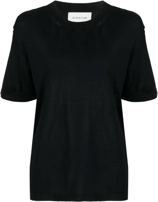 ARMARIUM T-shirt met ronde hals Zwart