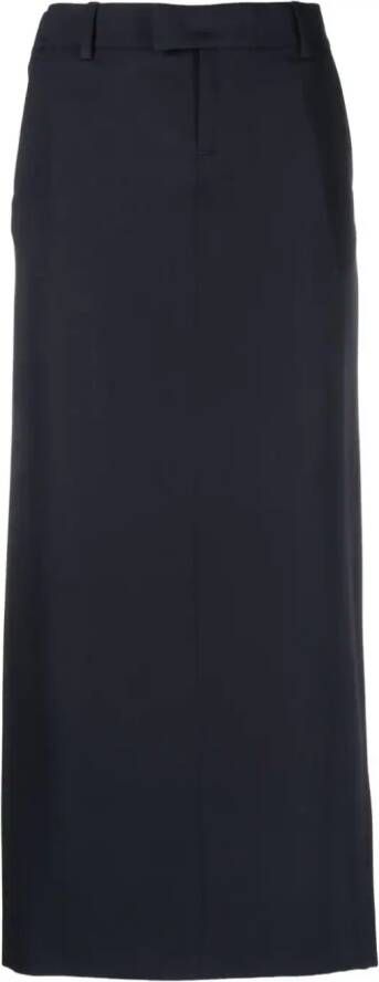 ARMARIUM Kokerrok van scheerwol Blauw