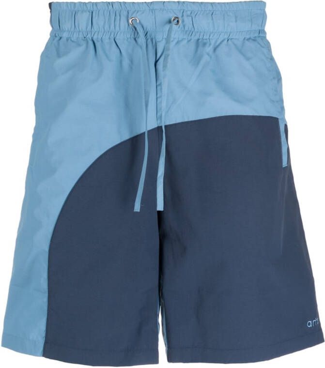 ARTE Shorts met geborduurd logo Blauw