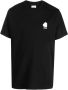 Arte Antwerp T-shirt met geborduurd logo Zwart - Thumbnail 1