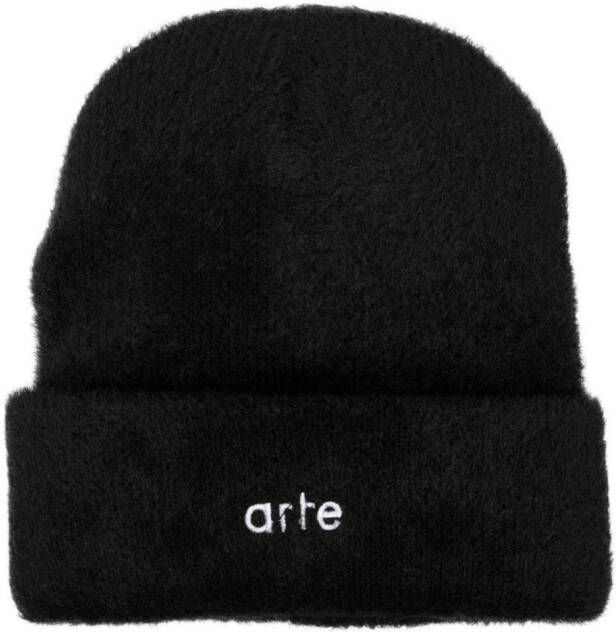 ARTE Hoodie met geborduurd logo Zwart