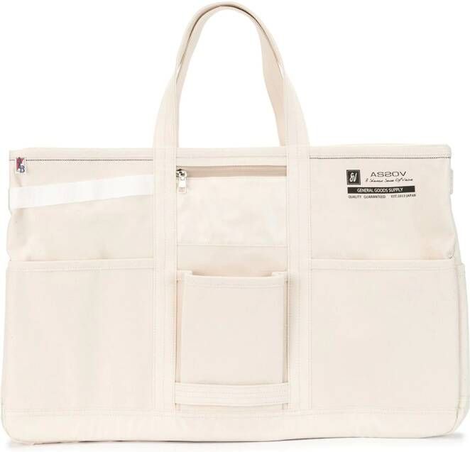 As2ov Alberton canvas draagtas Wit