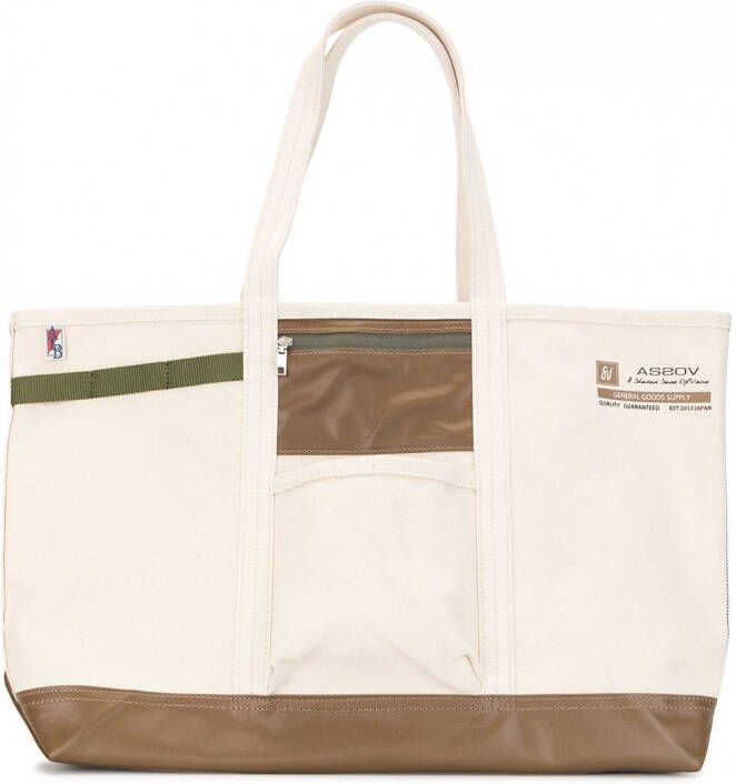 As2ov Alberton canvas draagtas Wit
