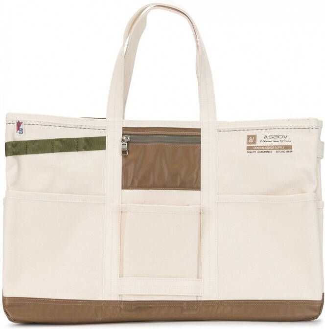 As2ov Alberton canvas draagtas Wit