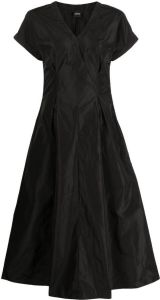 ASPESI A-line short-sleeve dress Zwart