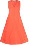 ASPESI Mouwloze jurk Oranje - Thumbnail 1