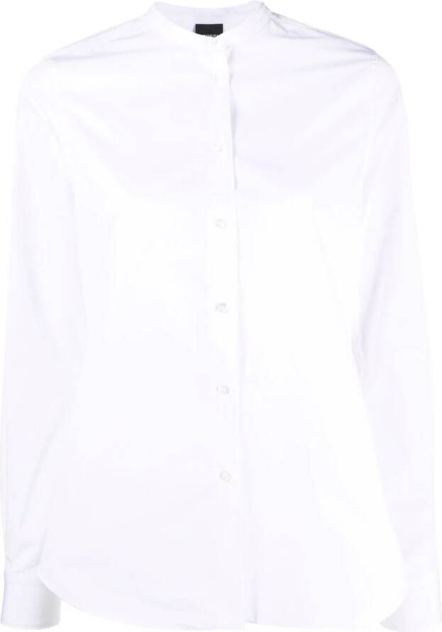 ASPESI Blouse met bandkraag Wit