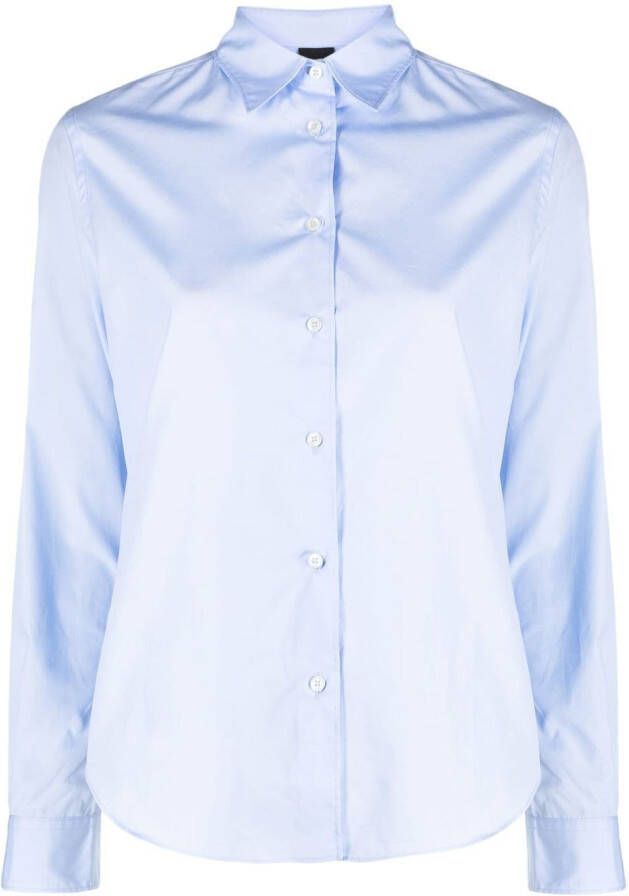 ASPESI Button-up blouse Blauw