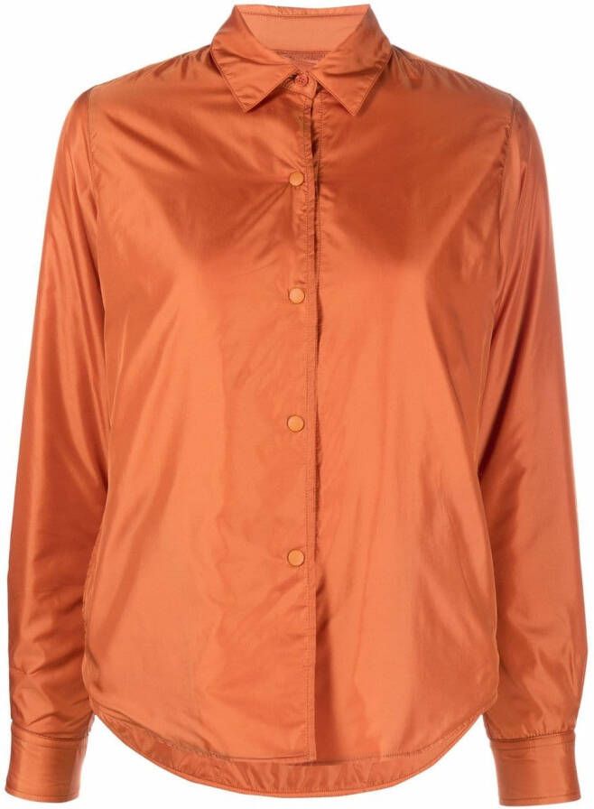ASPESI Button-up blouse Oranje