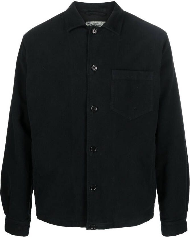 ASPESI Button-up shirtjack Zwart