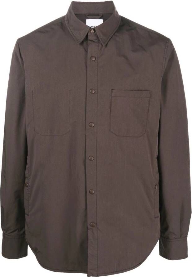 ASPESI Button-up overhemd Bruin