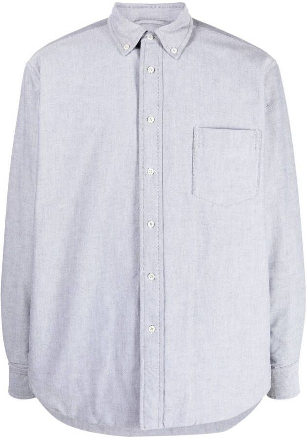 ASPESI Button-up overhemd Grijs