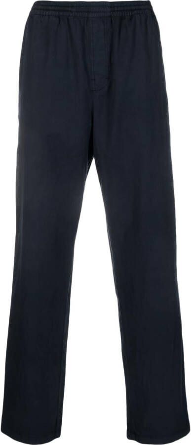 ASPESI Broek met trekkoordtaille en toelopende pijpen Blauw
