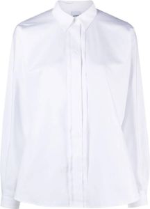 ASPESI Geplooide blouse Wit
