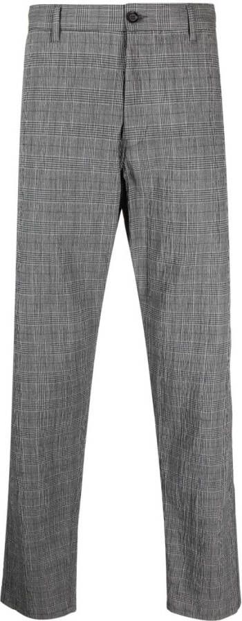 ASPESI Geruite pantalon Grijs