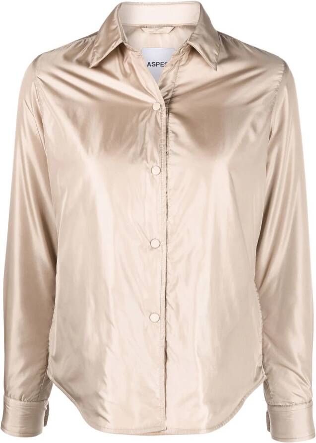 ASPESI Shirtjack met capuchon Beige