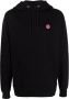 ASPESI Hoodie met logopatch Zwart - Thumbnail 1